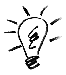 cartoon drawing of a lightbulb